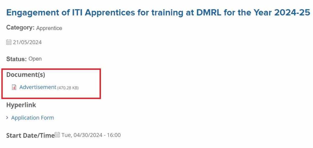 DRDO ITI Apprentice Recruitment for 127 Posts Apply Now