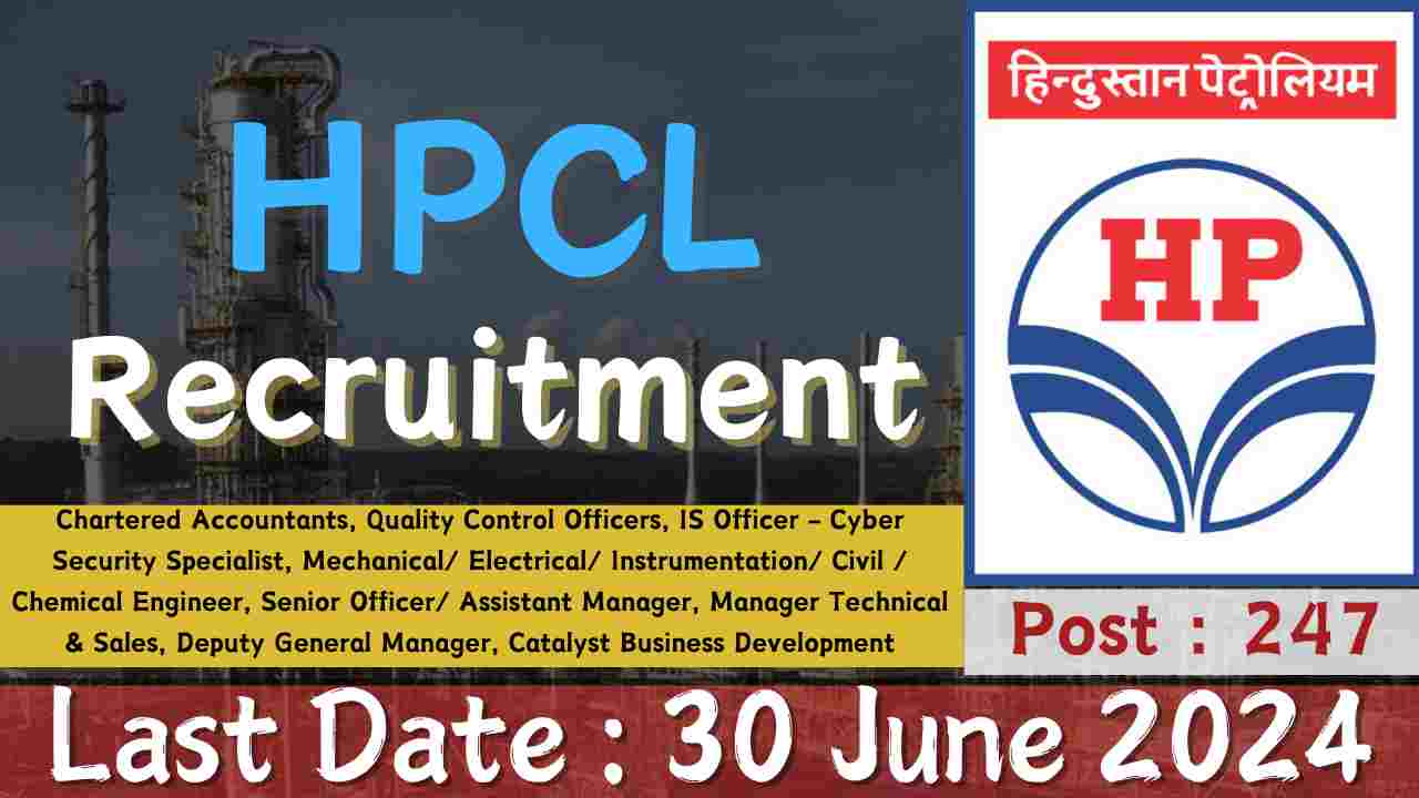 HPCL Recruitment 247 Posts Engineer, Manager