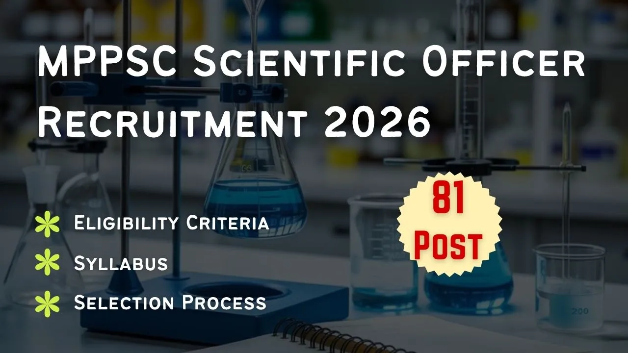 MPPSC Scientific Officer Recruitment 2026